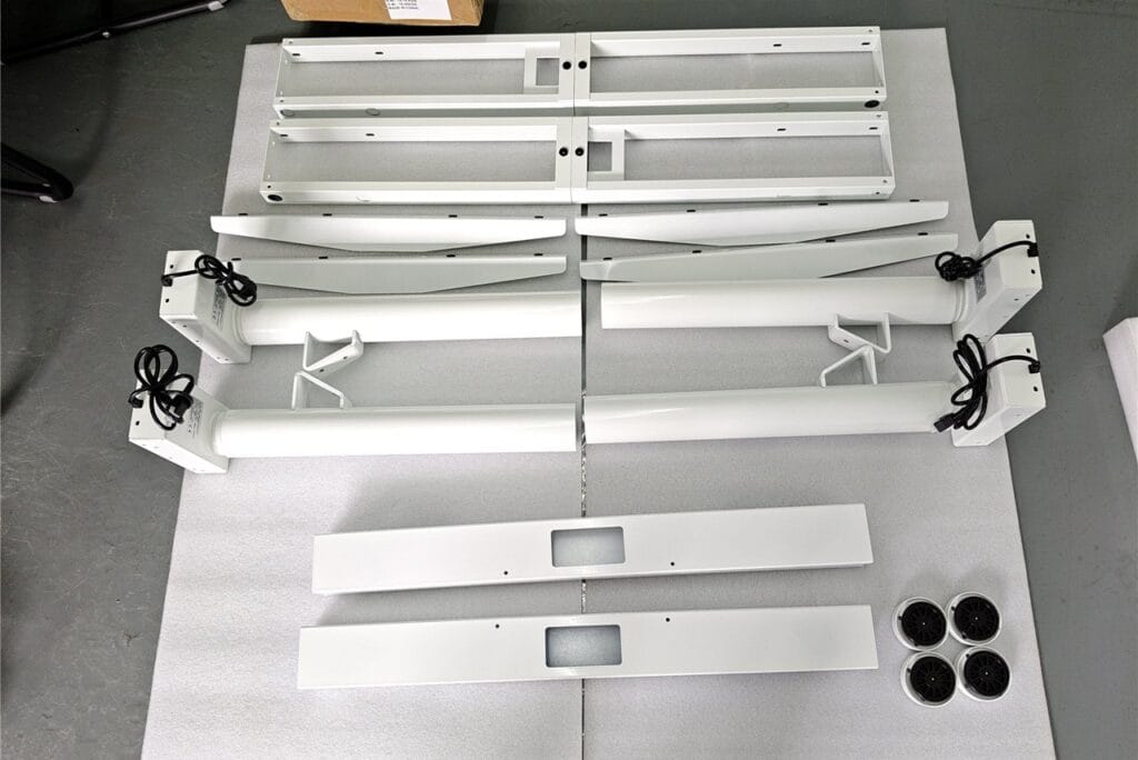 Commercial facing workstation context awaiting approved BH-Q43RS round-column product media