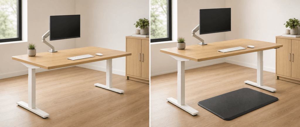 optimal standing desk height