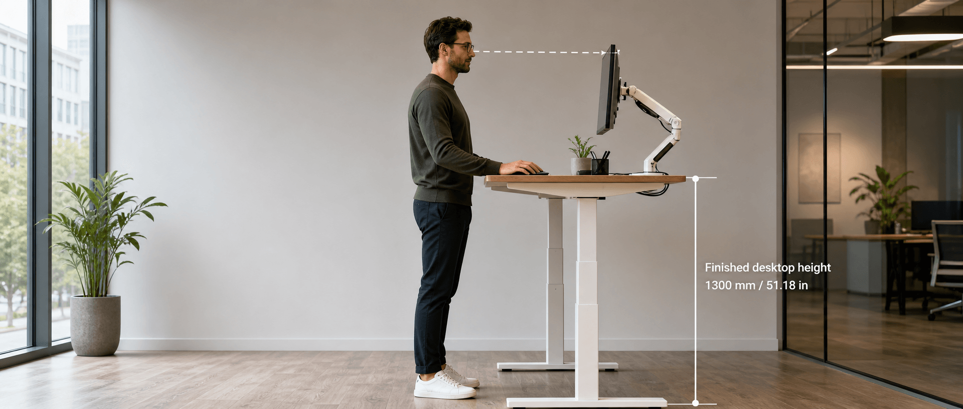 Standing Desk for Tall People: Is 1300 mm High Enough?